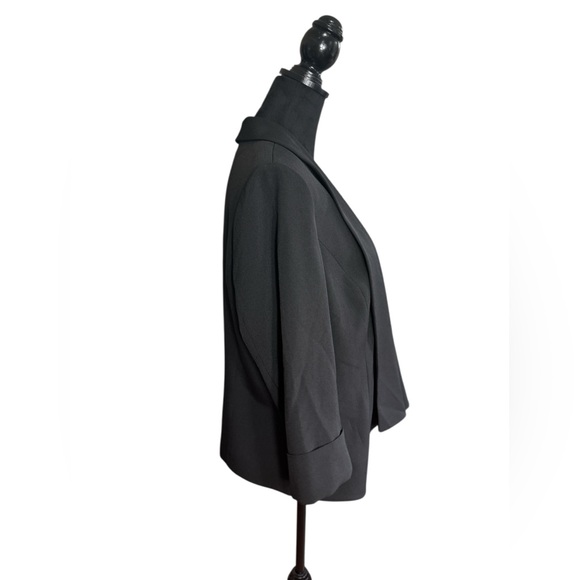 Black Label by Evan Picone Charcoal Gray Tailored Blazer Size 14 - Picture 5 of 9